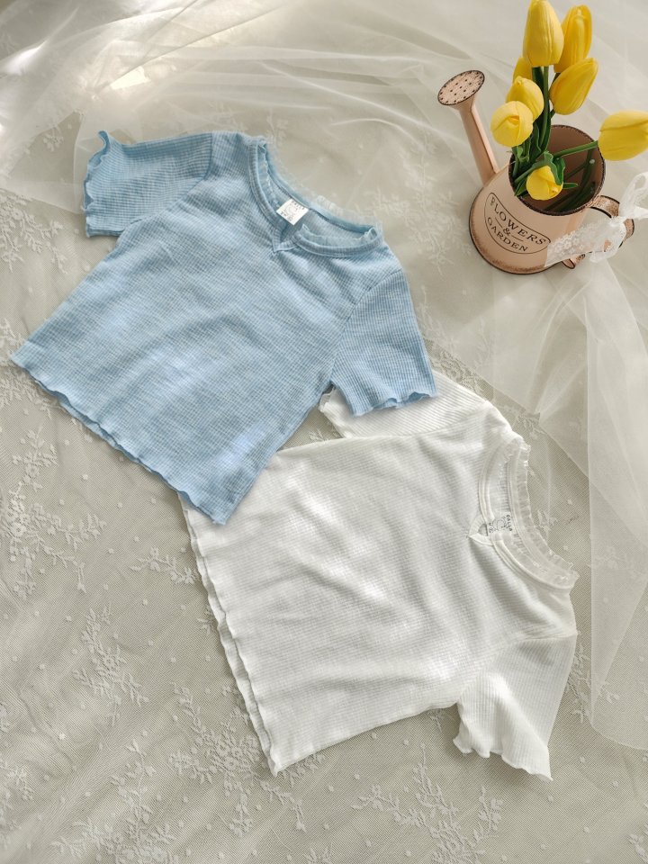 Dalla - Korean Children Fashion - #childofig - Wave Rib  Tee - 2