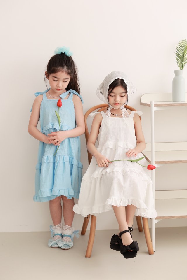 Dalla - Korean Children Fashion - #childrensboutique - Cancan Strap One-Piece - 6
