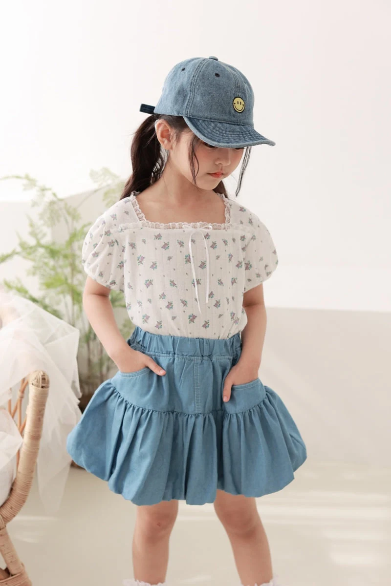 Dalla - Korean Children Fashion - #designkidswear - Balloon Denim Skirt - 11