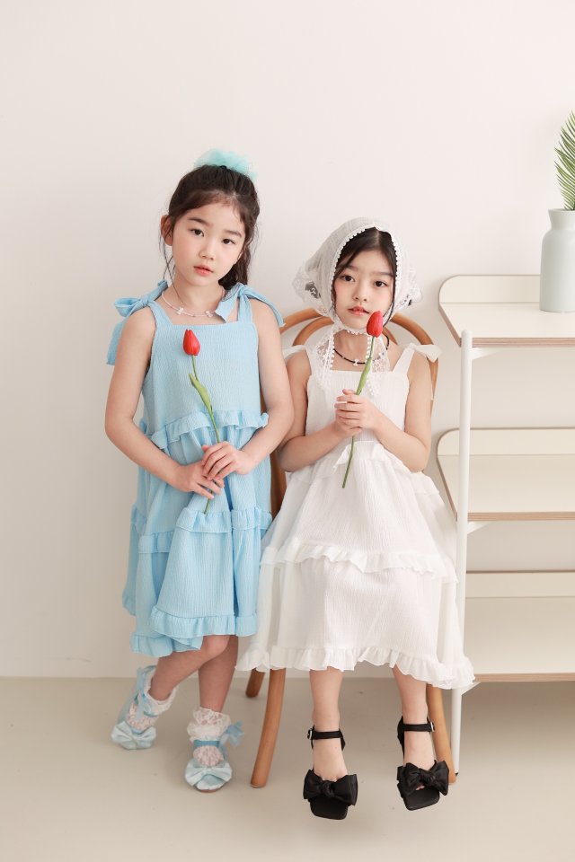 Dalla - Korean Children Fashion - #designkidswear - Cancan Strap One-Piece - 7