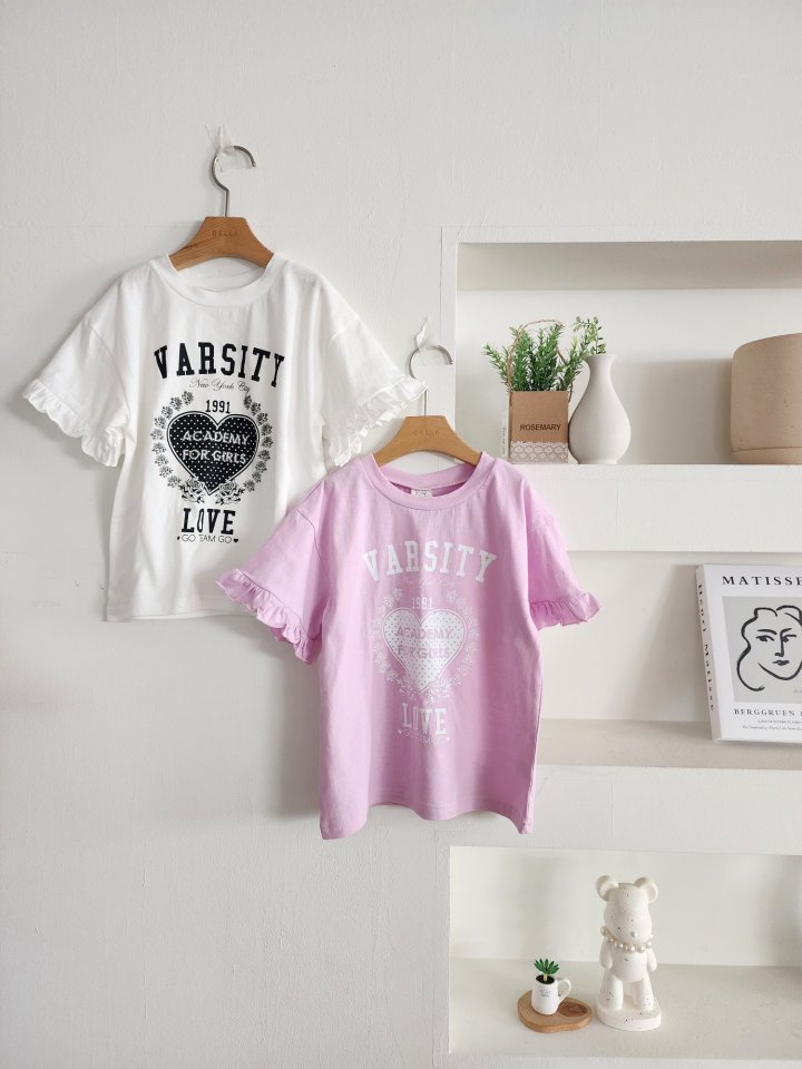 Dalla - Korean Children Fashion - #discoveringself - Varsity Long Tee