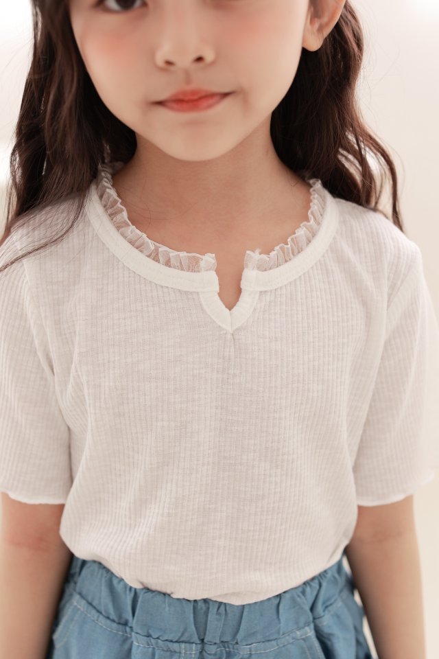 Dalla - Korean Children Fashion - #fashionkids - Wave Rib  Tee - 6