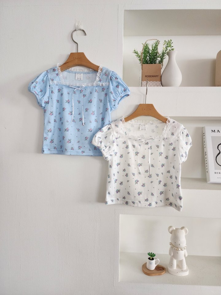 Dalla - Korean Children Fashion - #fashionkids - Eyelet Flower Tee - 3