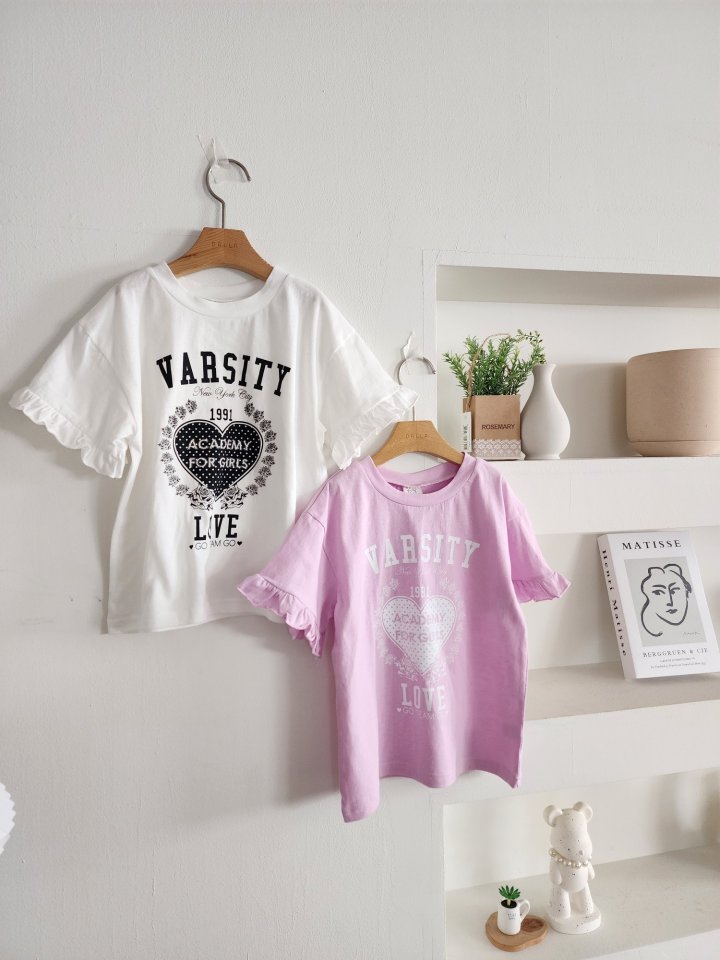 Dalla - Korean Children Fashion - #fashionkids - Varsity Long Tee - 2