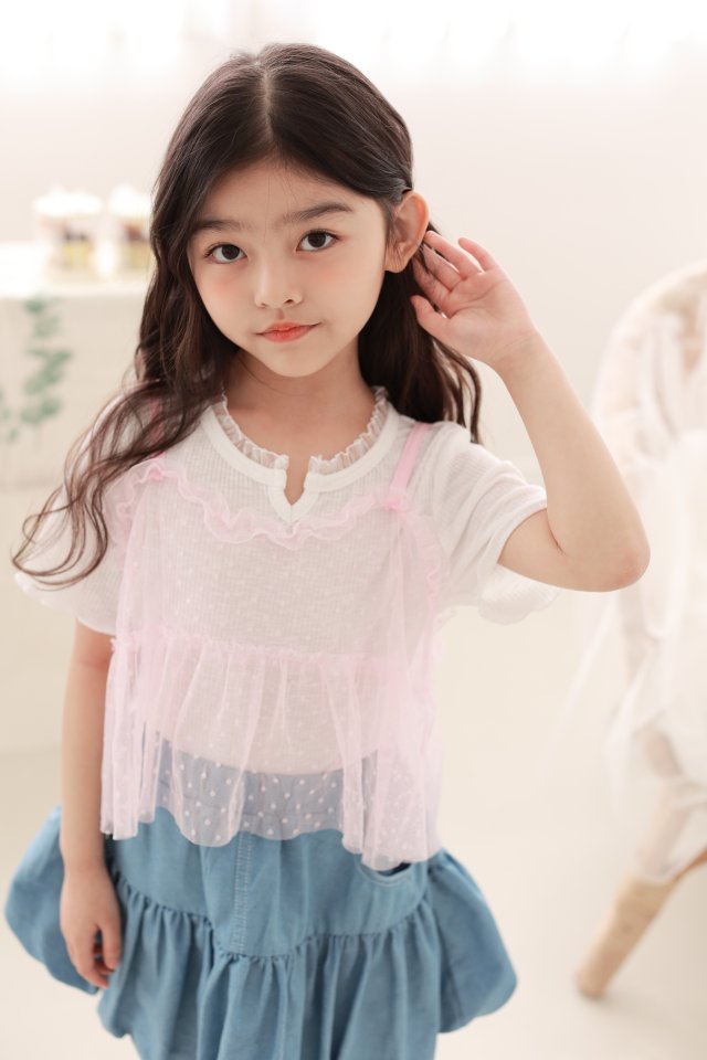 Dalla - Korean Children Fashion - #kidsshorts - Wave Rib  Tee - 7