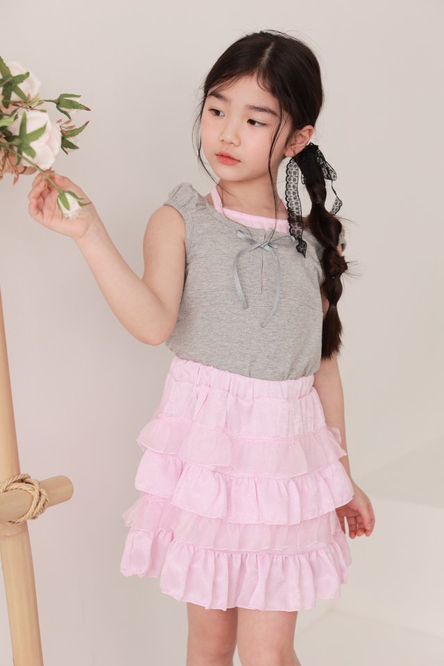 Dalla - Korean Children Fashion - #kidsshorts - Miyu Double Tee - 5