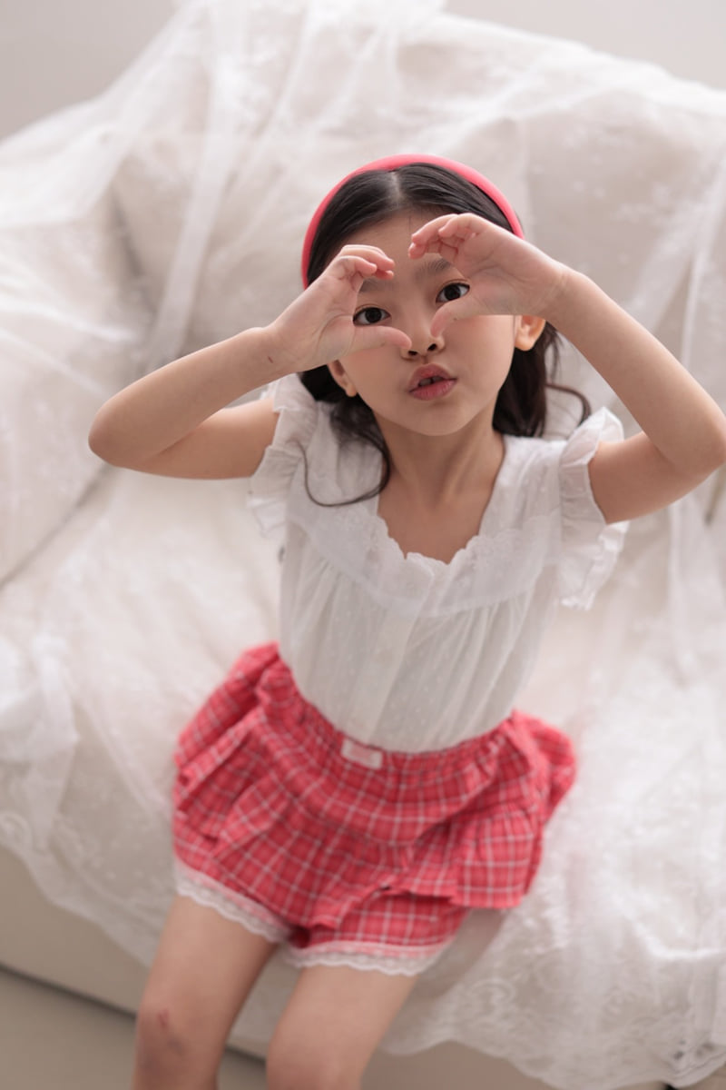 Dalla - Korean Children Fashion - #kidsshorts - Blanc Blouse - 12