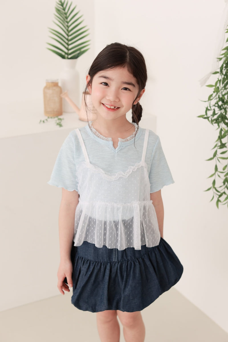 Dalla - Korean Children Fashion - #kidsstore - Wave Rib  Tee - 8