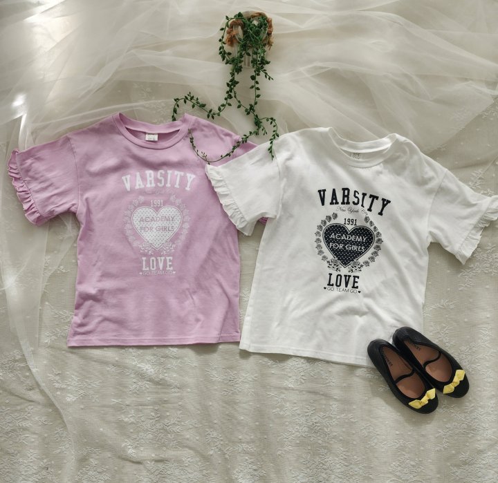 Dalla - Korean Children Fashion - #kidsshorts - Varsity Long Tee - 4