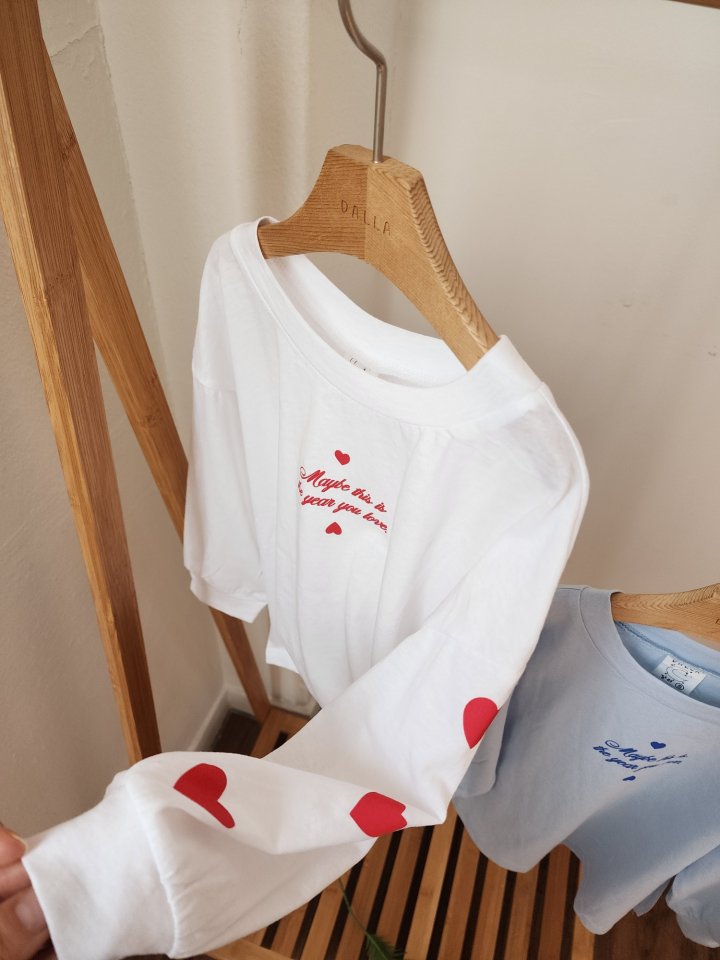 Dalla - Korean Children Fashion - #kidsstore - Love Summer Long Sleeve Tee - 3