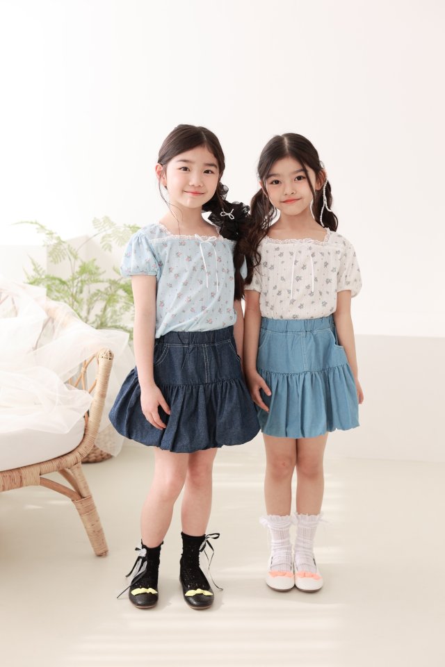 Dalla - Korean Children Fashion - #kidzfashiontrend - Eyelet Flower Tee - 6