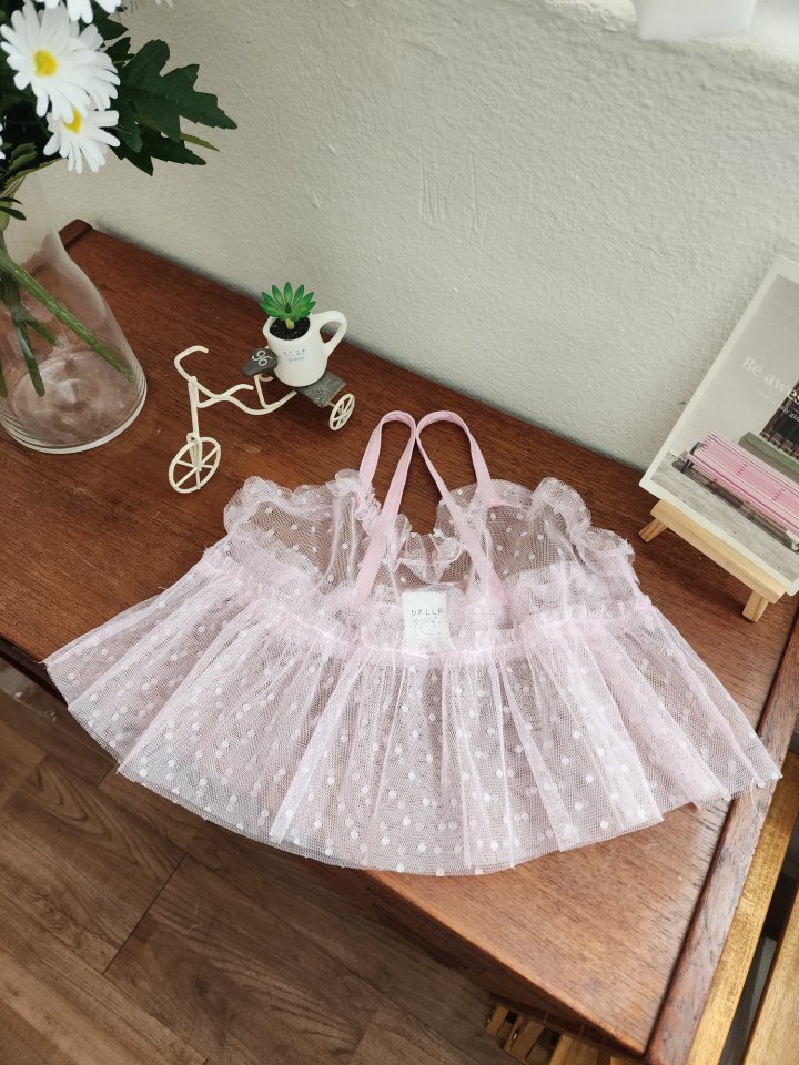 Dalla - Korean Children Fashion - #Kfashion4kids - Dot Mesh Bustier - 4