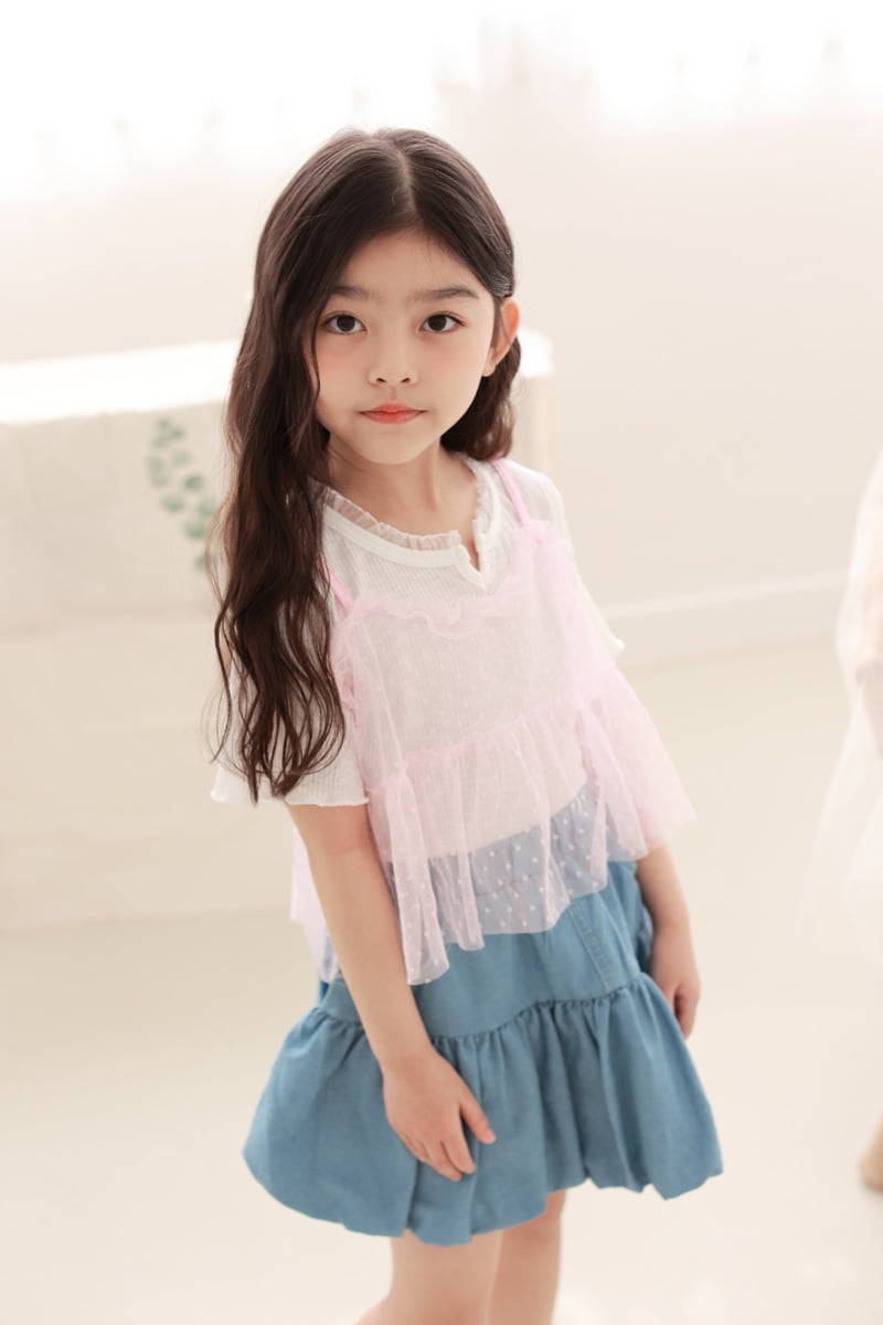 Dalla - Korean Children Fashion - #magicofchildhood - Wave Rib  Tee - 12