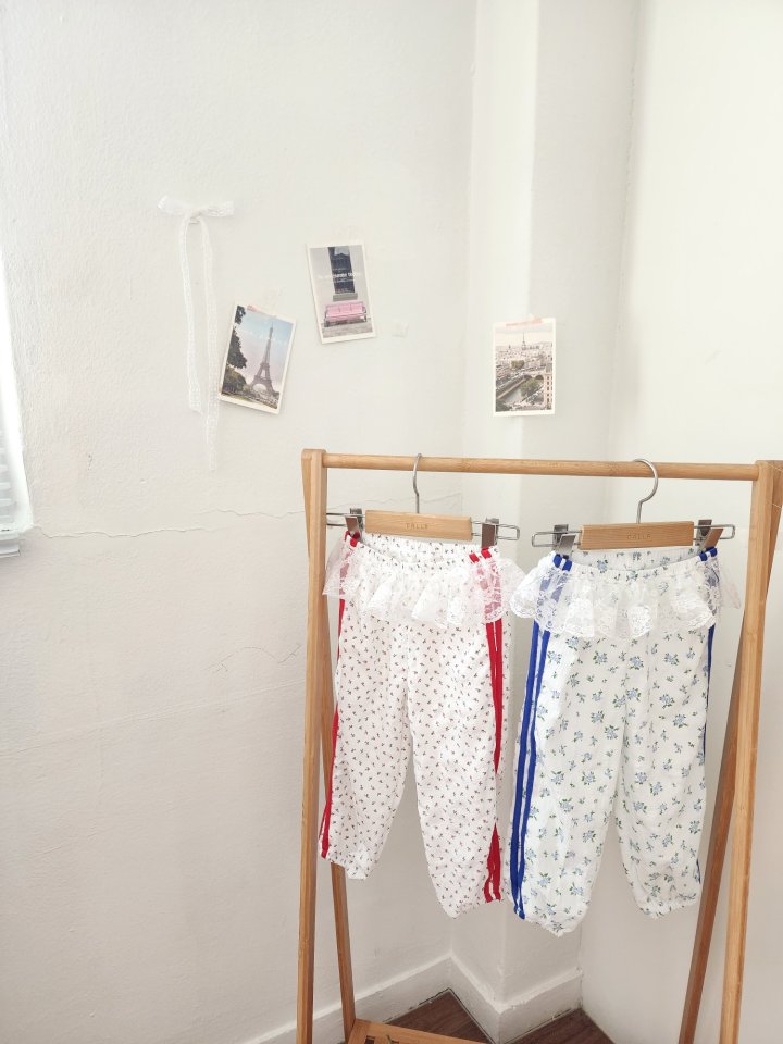 Dalla - Korean Children Fashion - #minifashionista - Molang Flower Jogger Pants - 4