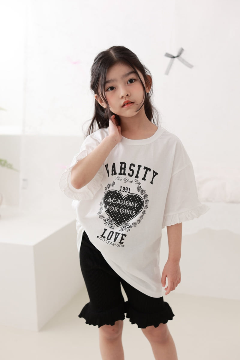 Dalla - Korean Children Fashion - #prettylittlegirls - Varsity Long Tee - 10