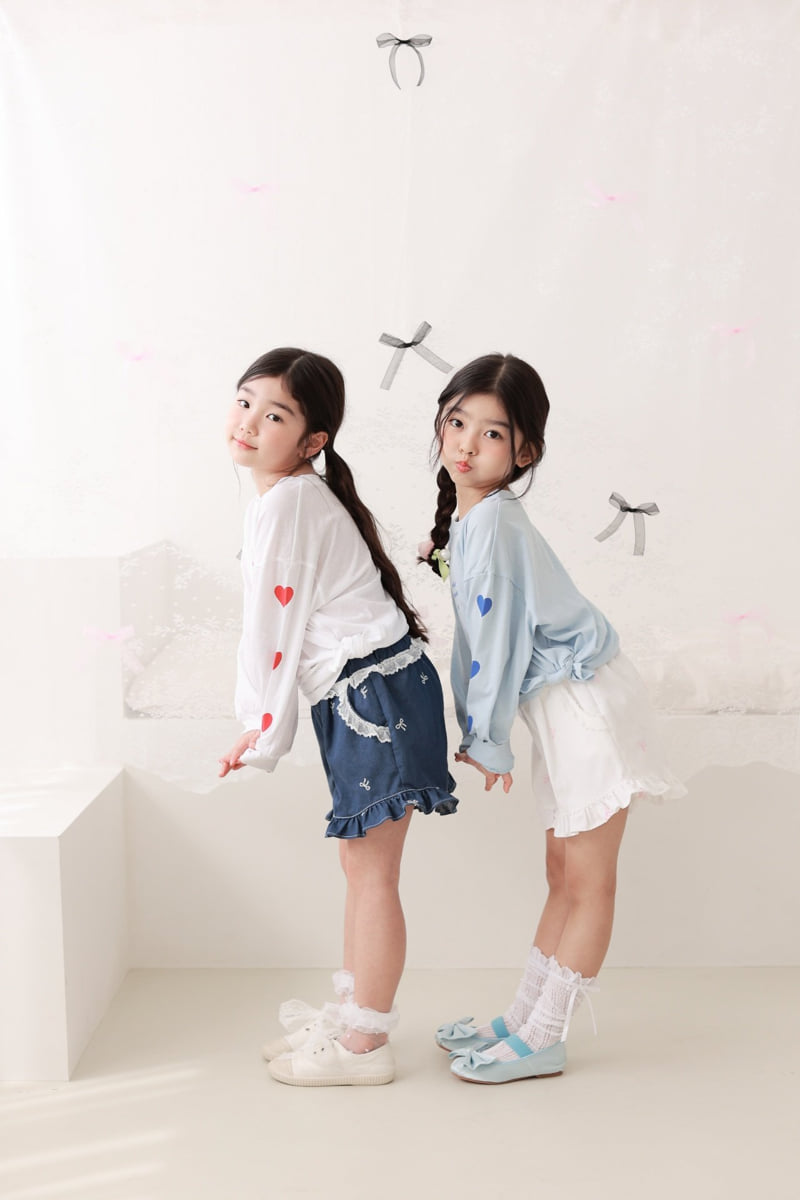 Dalla - Korean Children Fashion - #prettylittlegirls - Love Summer Long Sleeve Tee - 9