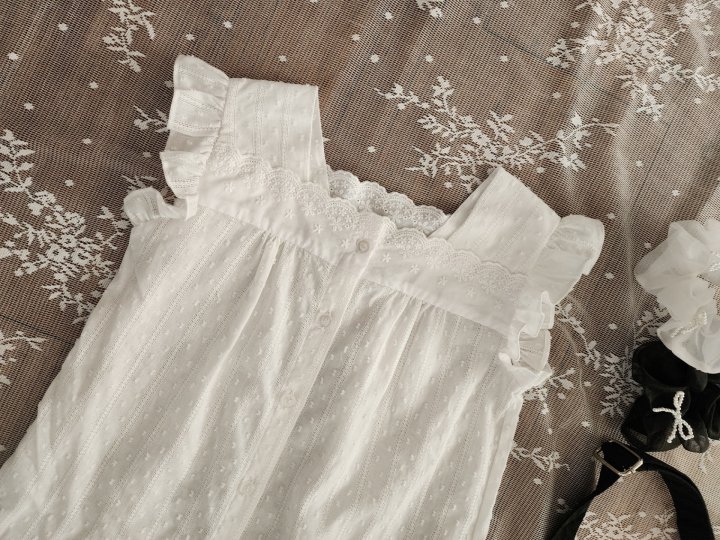 Dalla - Korean Children Fashion - #prettylittlegirls - Blanc Blouse - 5