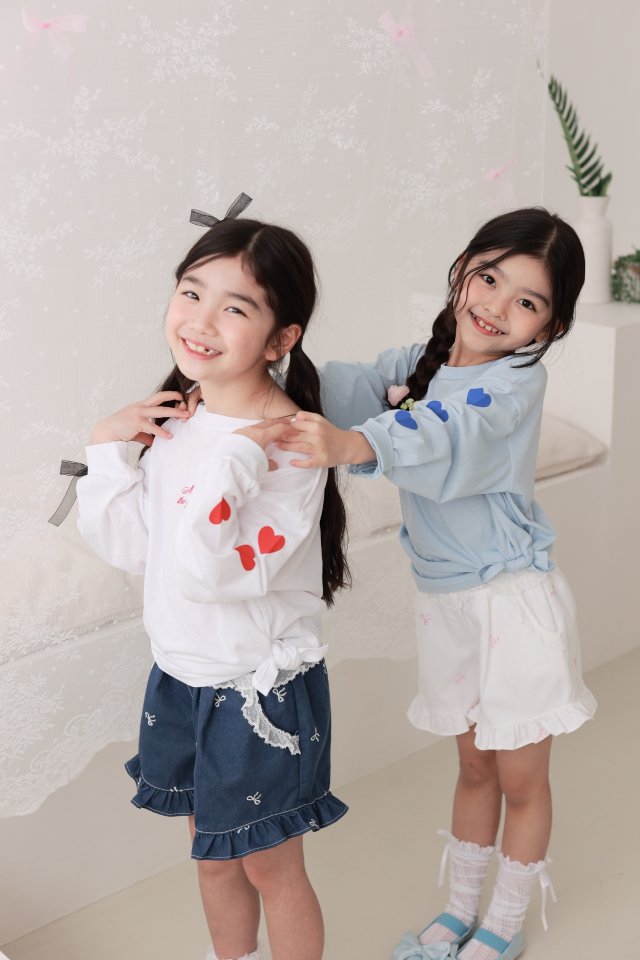 Dalla - Korean Children Fashion - #prettylittlegirls - Ribbon Embroidery Shorts - 8