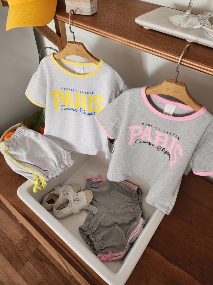 Dalla - Korean Children Fashion - #stylishchildhood - Paris PK Tee - 3