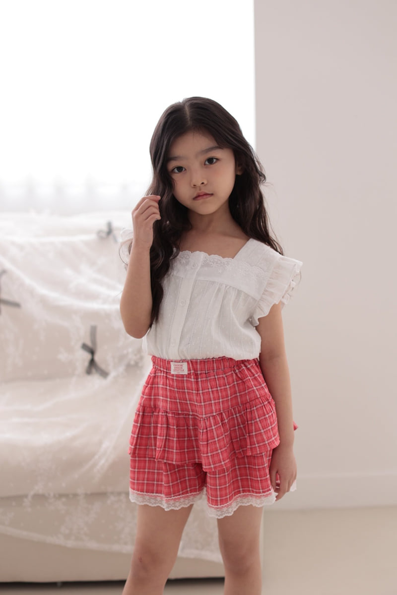 Dalla - Korean Children Fashion - #stylishchildhood - Roro Check Skirt Pants - 12