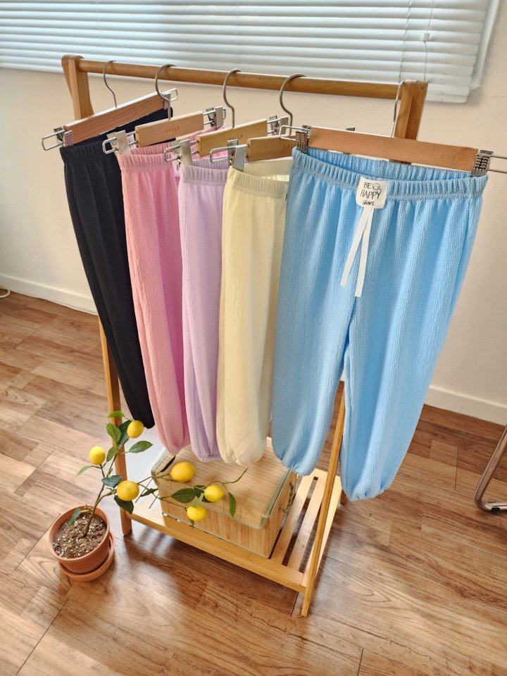 Dalla - Korean Children Fashion - #prettylittlegirls - Be Happy Ice Jogger Pants - 4
