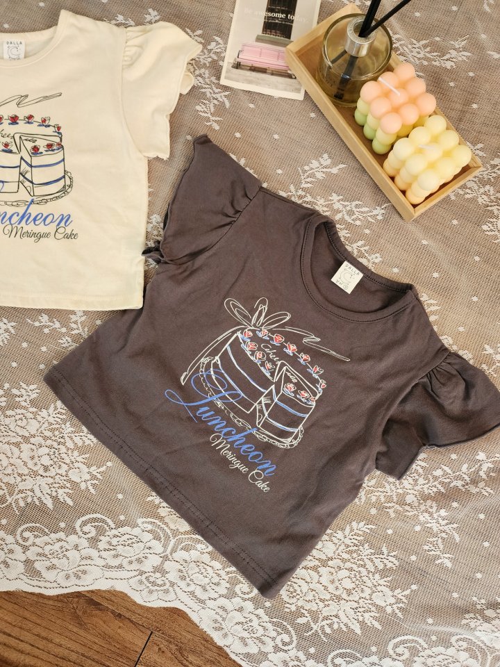 Dalla - Korean Children Fashion - #todddlerfashion - Cake Tee - 2