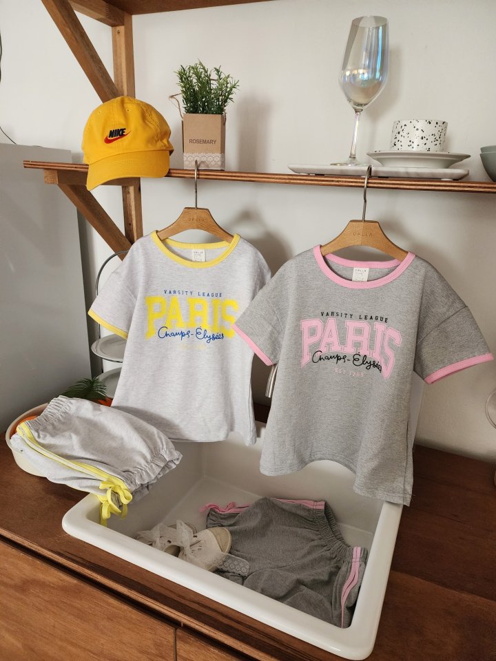 Dalla - Korean Children Fashion - #todddlerfashion - Paris PK Tee