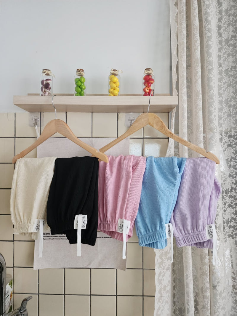 Dalla - Korean Children Fashion - #toddlerclothing - Be Happy Ice Jogger Pants - 5