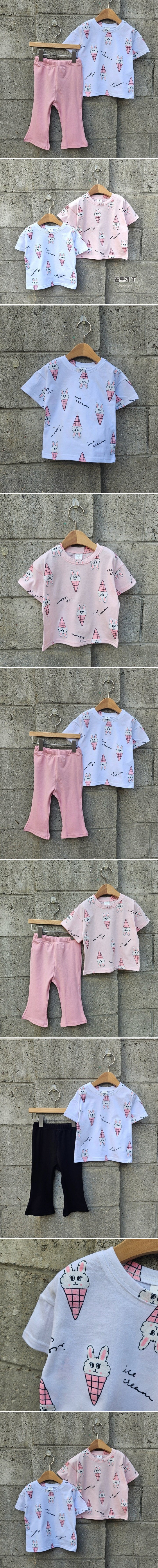 Dazzling - Korean Children Fashion - #discoveringself - Corn Bunny Tee  