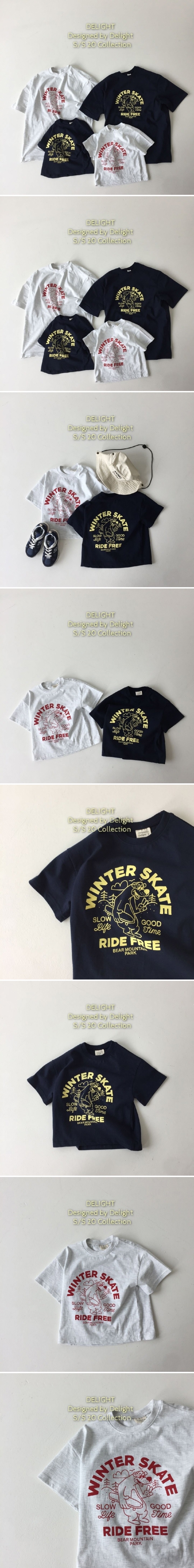 Delight - Korean Children Fashion - #fashionkids - Skate Bear Boxy Tee