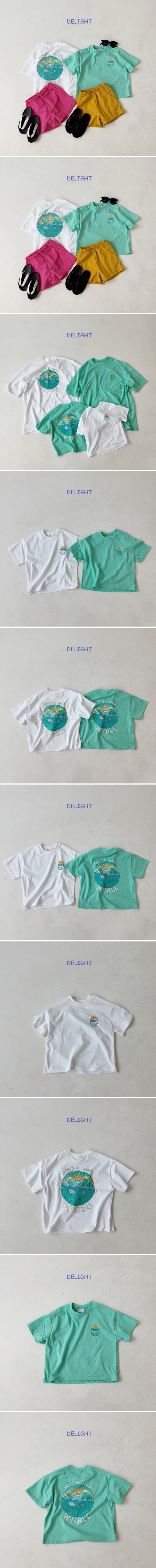 Delight - Korean Women Fashion - #restrostyle - Dolphin Tee (Adult)