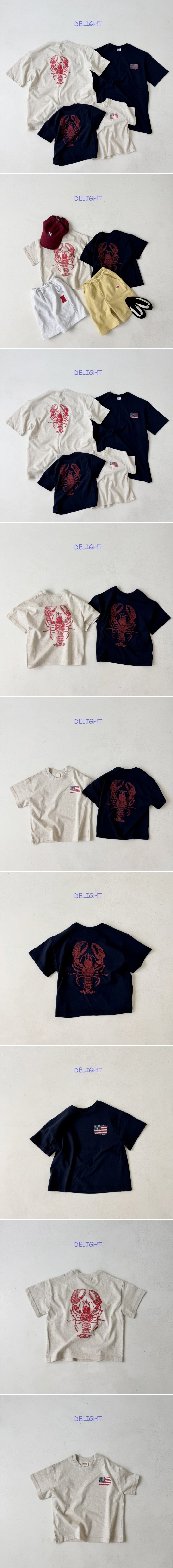 Delight - Korean Women Fashion - #thelittlethings - America Crab Tee (Adult)