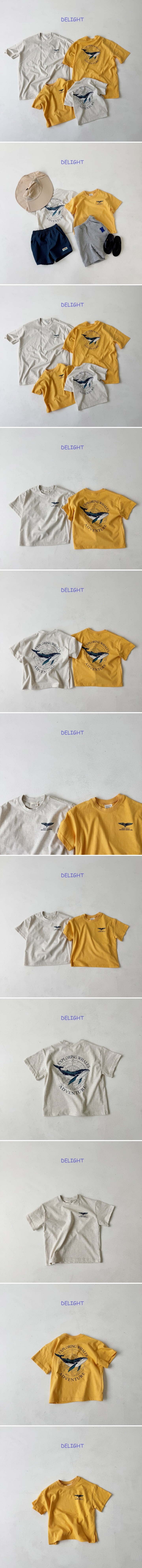 Delight - Korean Women Fashion - #womensfashion - Summer Whale Tee (Adult)