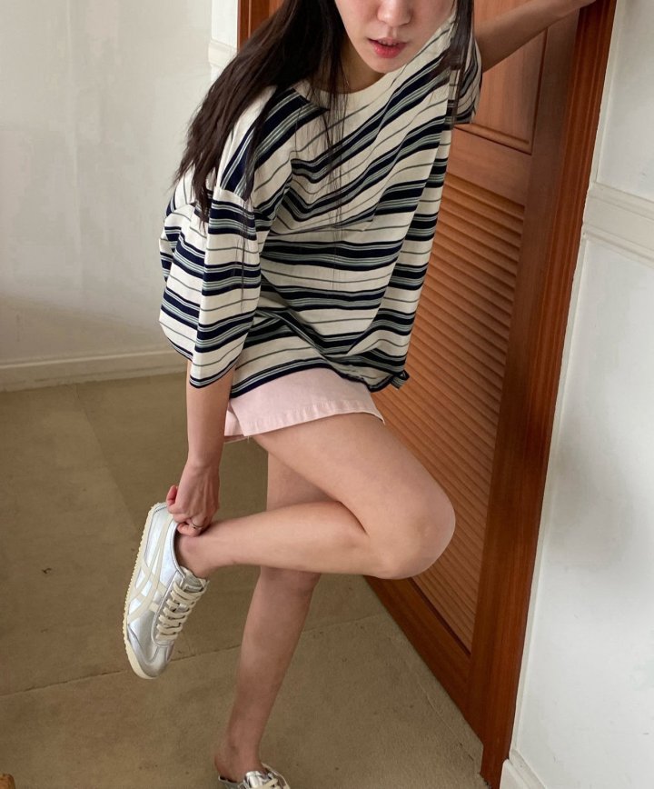 Diana - Korean Women Fashion - #momslook - Nicky Stripe Tee - 7