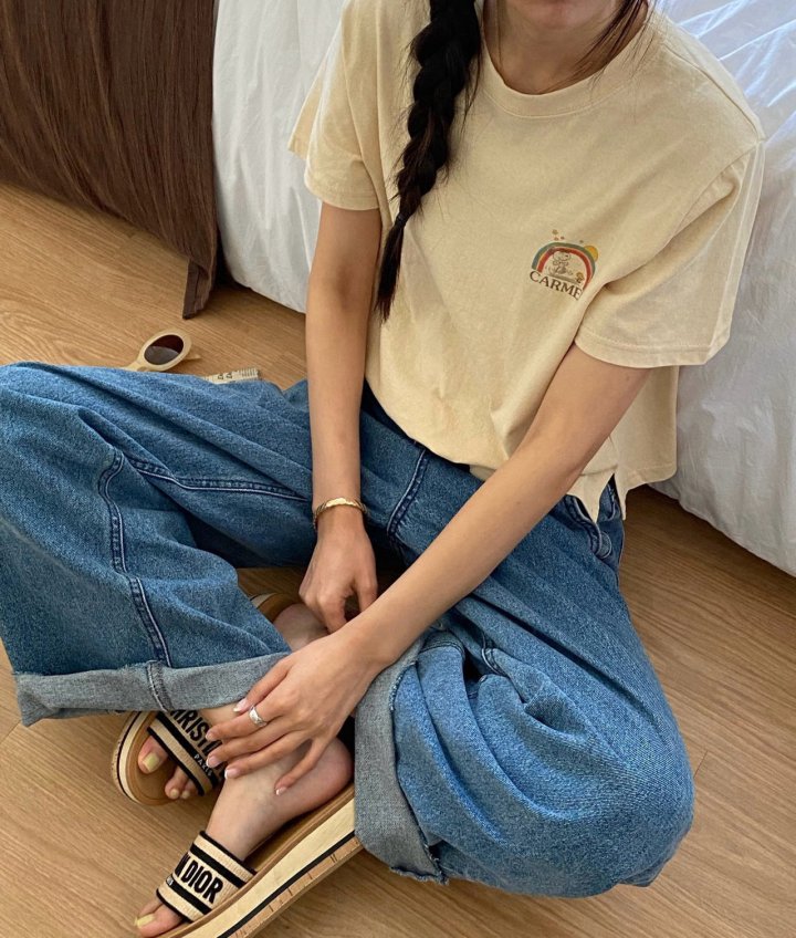 Diana - Korean Women Fashion - #momslook - Caramel Crop Tee - 10