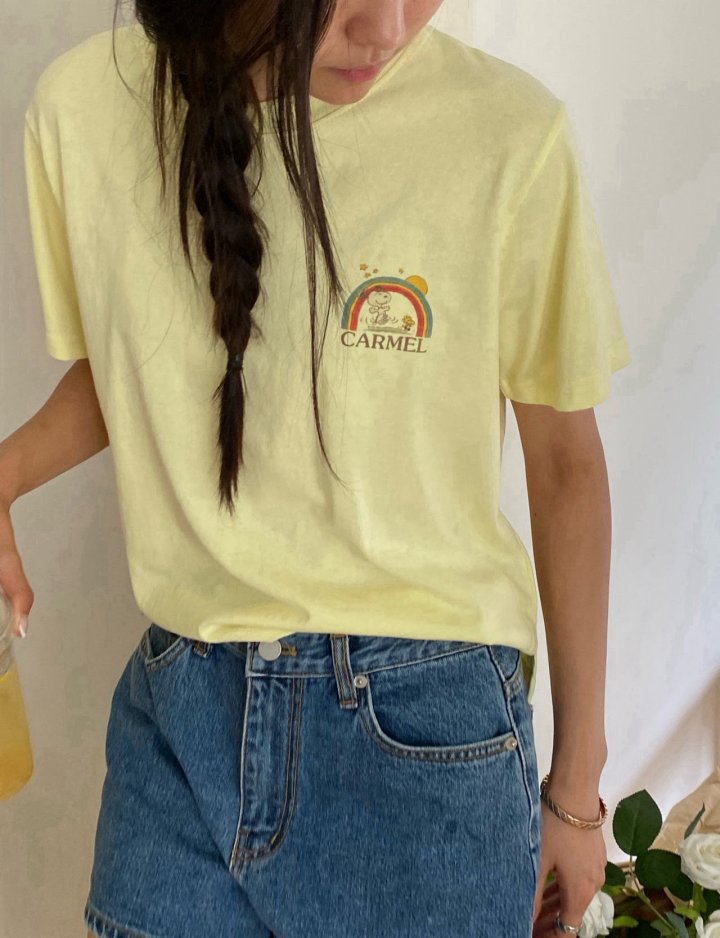 Diana - Korean Women Fashion - #momslook - Caramel Crop Tee - 2