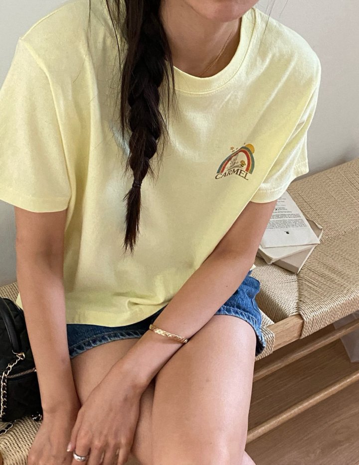 Diana - Korean Women Fashion - #momslook - Caramel Crop Tee - 6