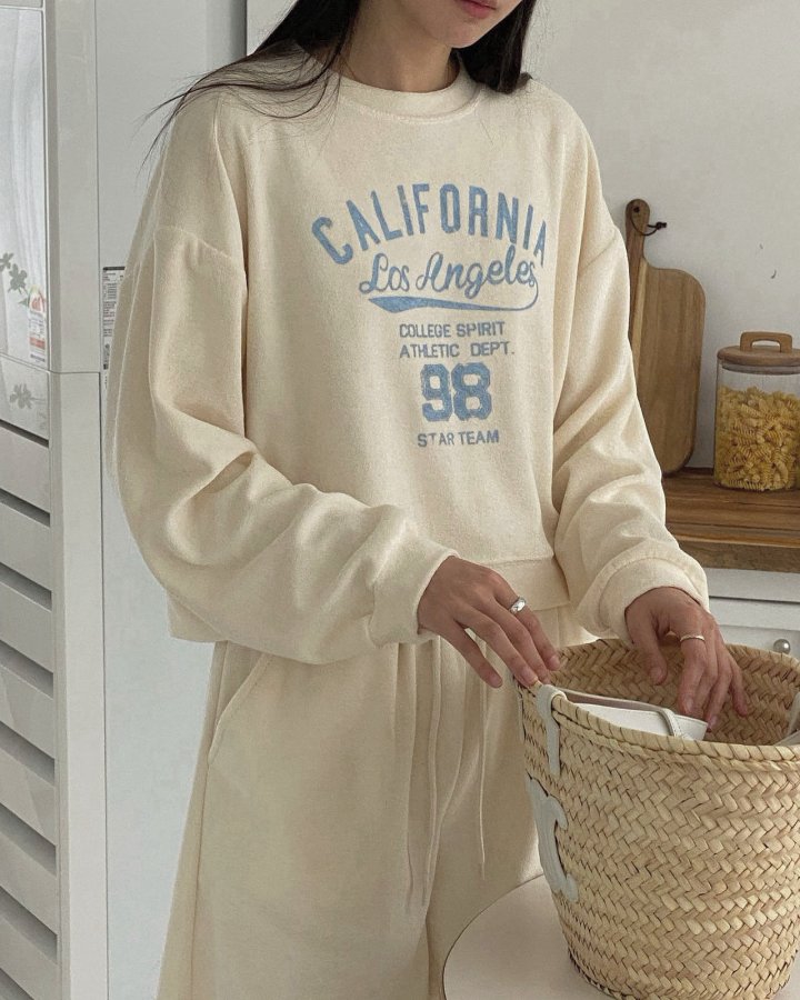 Diana - Korean Women Fashion - #momslook - California Terry Sweatshirts