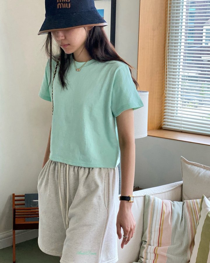 Diana - Korean Women Fashion - #momslook - Basic Crop Tee - 5