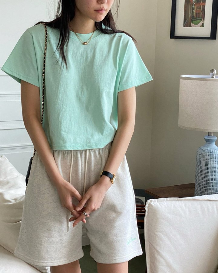 Diana - Korean Women Fashion - #momslook - Basic Crop Tee - 7