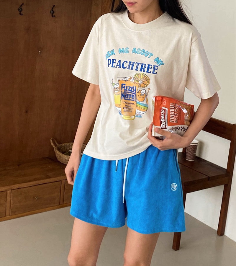 Diana - Korean Women Fashion - #momslook - Peach Tree Tee - 2