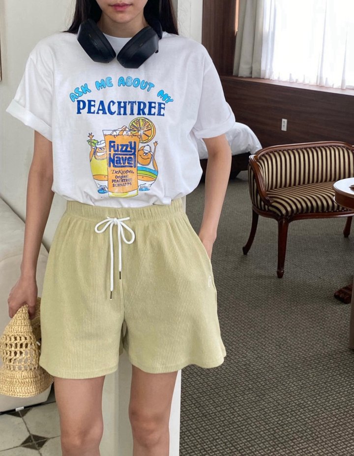 Diana - Korean Women Fashion - #momslook - Peach Tree Tee - 8