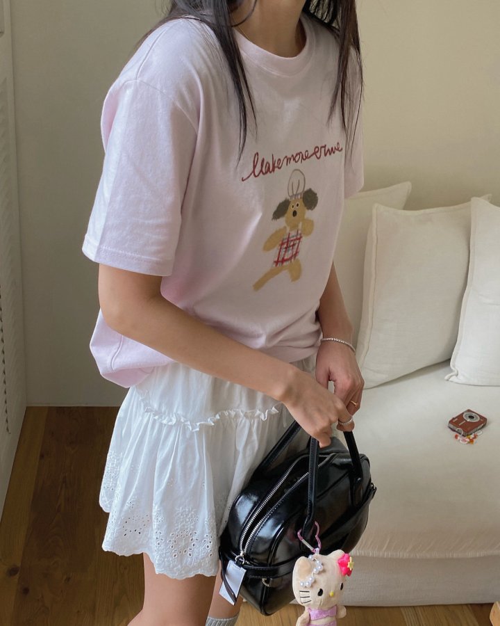 Diana - Korean Women Fashion - #momslook - Cooking Tee - 11
