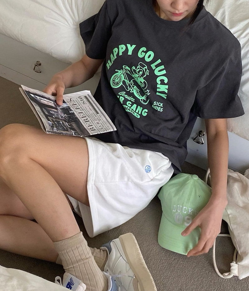 Diana - Korean Women Fashion - #momslook - Happy Tee - 12