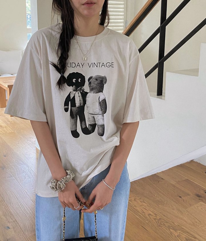 Diana - Korean Women Fashion - #momslook - Holiday Tee - 11