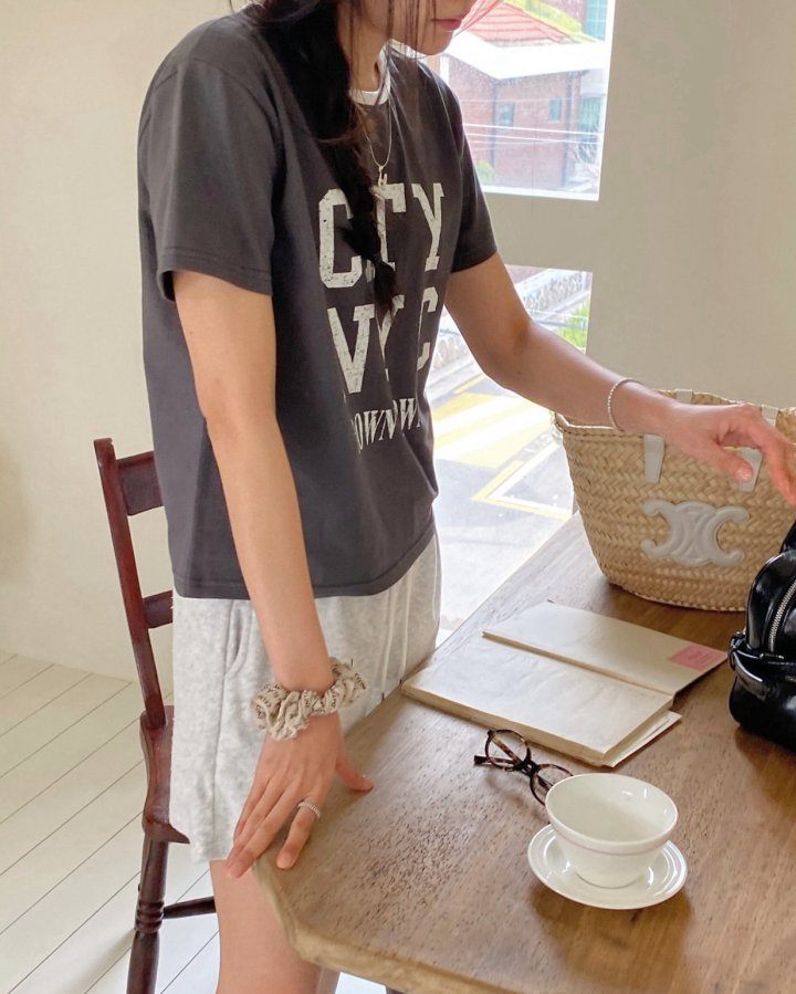 Diana - Korean Women Fashion - #momslook - City Colored Tee - 10