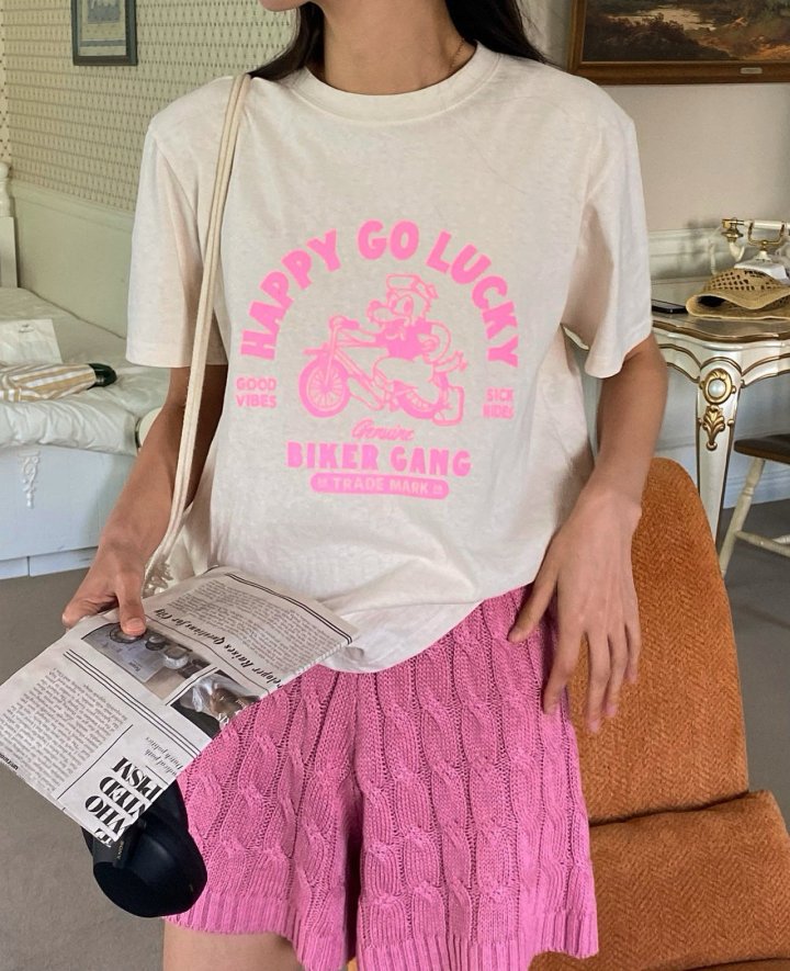 Diana - Korean Women Fashion - #restrostyle - Happy Tee - 4