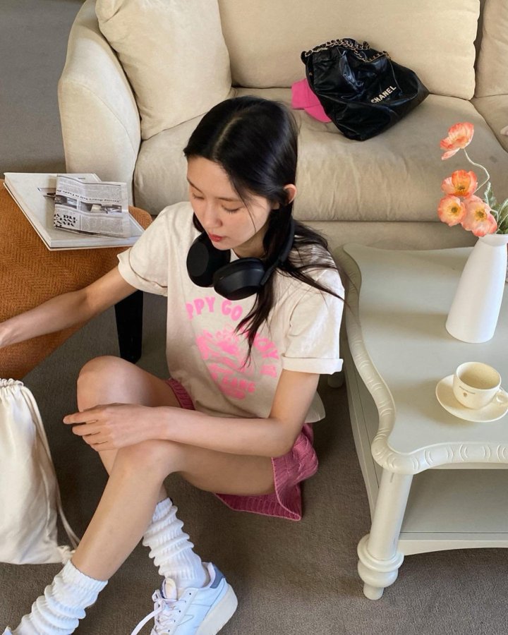 Diana - Korean Women Fashion - #shopsmall - Happy Tee - 5