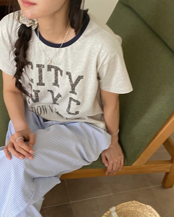 Diana - Korean Women Fashion - #shopsmall - City Colored Tee