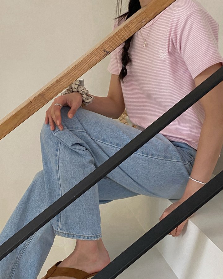 Diana - Korean Women Fashion - #thatsdarling - Cotton Candy Stripe Tee
